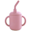 Portable Silicone Baby Sippy Cup with Straw