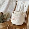 Cute Bear Embroidered Diaper Bag Caddy