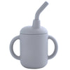 Portable Silicone Baby Sippy Cup with Straw