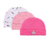 5-Piece Newborn Baby Hat Set Soft Cotton Unisex Caps