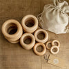 Beech Wooden Teething Rings