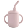 Portable Silicone Baby Sippy Cup with Straw