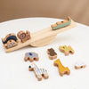 Wooden Animal Threading & Stacking Toy