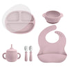 5-Piece Food Grade Silicone Baby Feeding Set