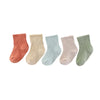 5 Pairs of Unisex Baby Socks 100% Cotton, Non-Slip