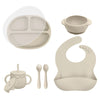 5-Piece Food Grade Silicone Baby Feeding Set