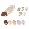 15-Piece Newborn Baby Accessories Set 100% Cotton Hats, Mittens & Socks