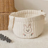 Cotton Embroidered Diaper Caddy