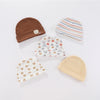 5-Piece Newborn Baby Hat Set Soft Cotton Unisex Caps