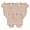 5-Piece Unisex Ribbed Cotton Baby Clothing Set