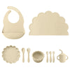 10-Piece Baby Silicone Tableware Set Cloud Style