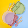 Baby Safe Silicone Suction Plate with Lid