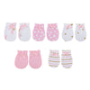 5-Piece Newborn Baby Mittens 100% Cotton Anti-Scratch Gloves