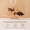 Wooden Animal Threading & Stacking Toy