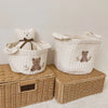 Cotton Embroidered Diaper Caddy