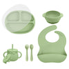 5-Piece Food Grade Silicone Baby Feeding Set