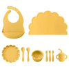 10-Piece Baby Silicone Tableware Set Cloud Style