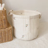 Cotton Embroidered Diaper Caddy