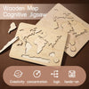 Montessori Wooden World Map Puzzlw