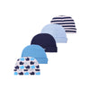 5-Piece Newborn Baby Hat Set Soft Cotton Unisex Caps