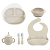 5-Piece Food Grade Silicone Baby Feeding Set