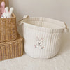 Cotton Embroidered Diaper Caddy