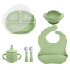 5-Piece Food Grade Silicone Baby Feeding Set