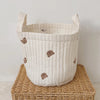 Cotton Embroidered Diaper Caddy