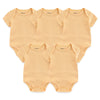 5-Piece Unisex Ribbed Cotton Baby Clothing Set