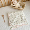 Floral Print Muslin Baby Blanket