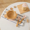 Bamboo Wooden Dinner Plate & Baby Feeding Set