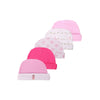 5-Piece Newborn Baby Hat Set Soft Cotton Unisex Caps