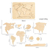 Montessori Wooden World Map Puzzlw