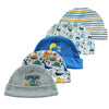 5-Piece Newborn Baby Hat Set Soft Cotton Unisex Caps