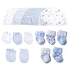 15-Piece Newborn Baby Accessories Set 100% Cotton Hats, Mittens & Socks