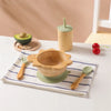 Bamboo Wooden Dinner Plate & Baby Feeding Set