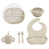 5-Piece Food Grade Silicone Baby Feeding Set