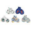 5-Piece Newborn Baby Mittens 100% Cotton Anti-Scratch Gloves