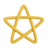 Pentagram Silicone Baby Teether