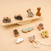 Wooden Animal Threading & Stacking Toy