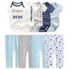 10-Piece Set Unisex Newborn Baby Clothing Set