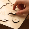 Montessori Wooden World Map Puzzlw