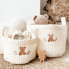 Cute Bear Embroidered Diaper Bag Caddy