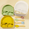 Baby Safe Silicone Suction Plate with Lid