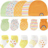 15-Piece Newborn Baby Accessories Set 100% Cotton Hats, Mittens & Socks