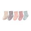 5 Pairs of Unisex Baby Socks 100% Cotton, Non-Slip