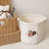 Cotton Embroidered Diaper Caddy